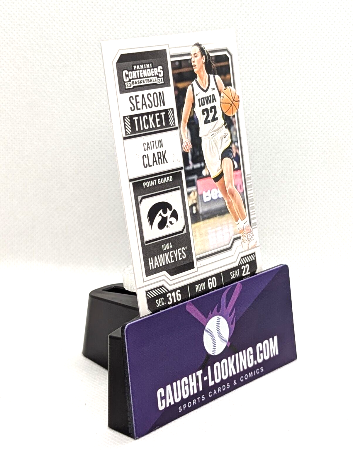 2024 Panini Caitlin Clark Collection Iowa CC3 Contenders Season Ticket