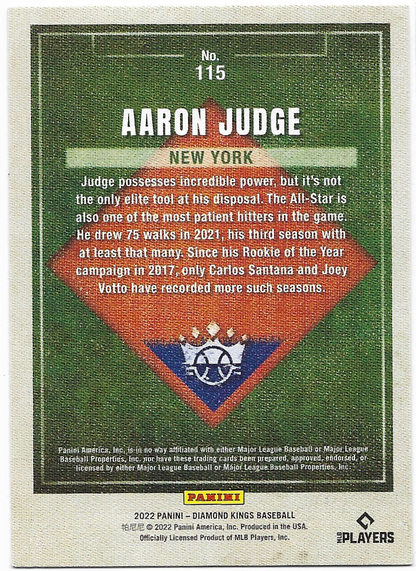Aaron Judge - 2022 Panini Diamond Kings #115 NY Yankees