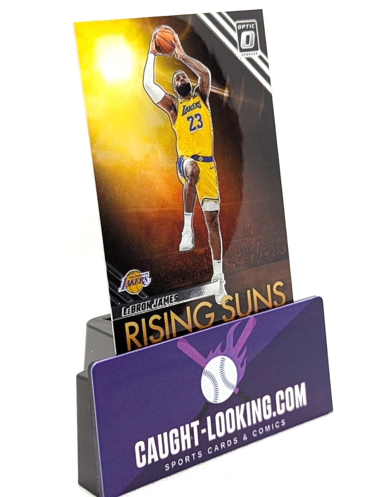 LeBron James #3 2023 Donruss Optic Rising Sun
