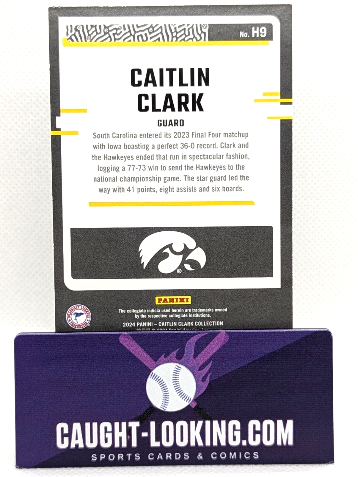 2024 Panini Caitlin Clark Collection - Highlights #H9 Caitlin Clark (RC)
