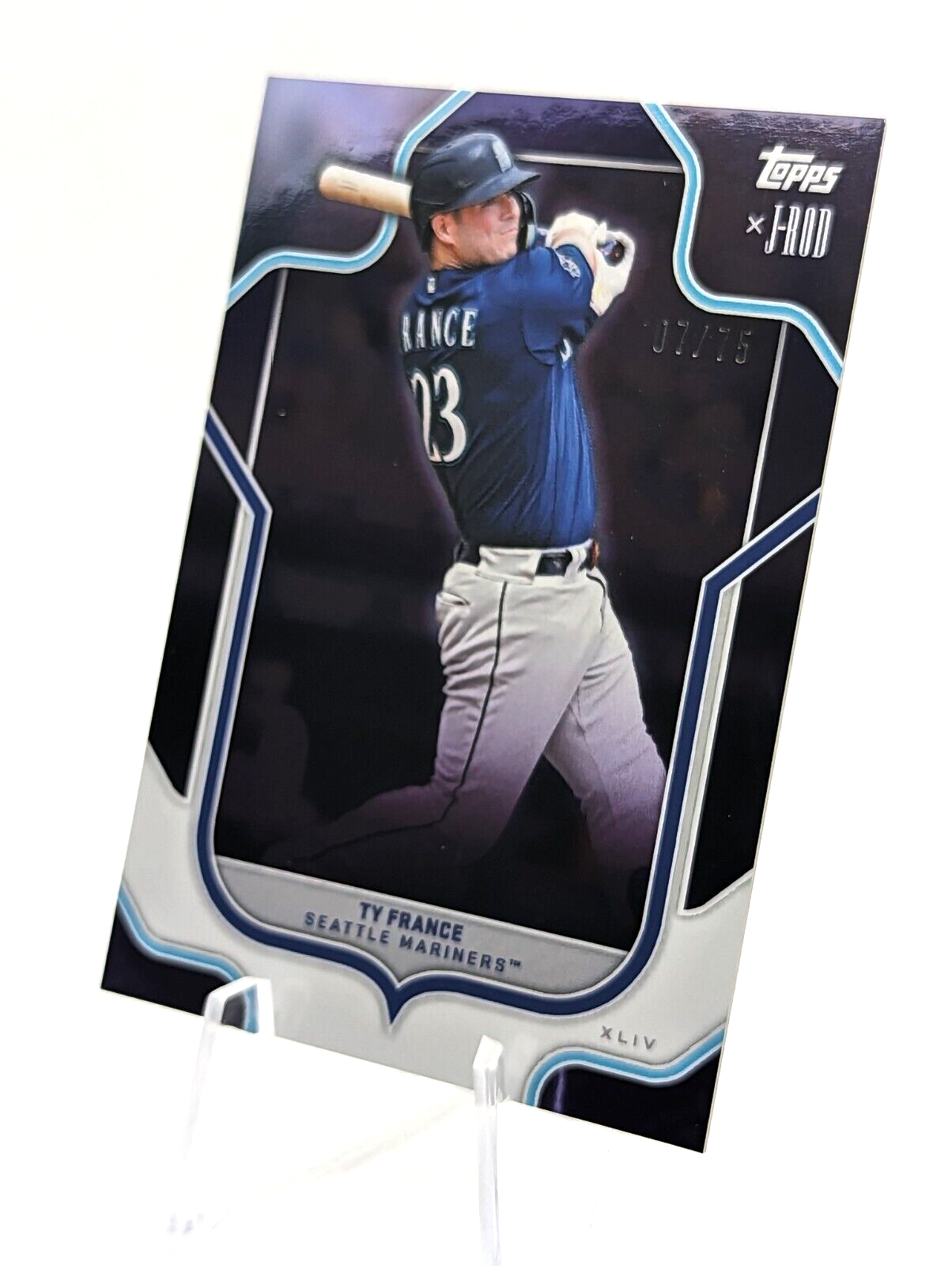 Ty France #46 Purple /75 2023 Topps x J-Rod Show Out Collection 