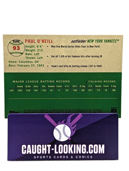 Paul Oneill - 2023 Topps Chrome Platinum Anniversary #93 NY Yankees