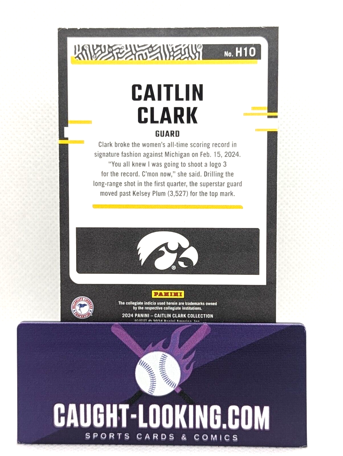 2024 Panini Caitlin Clark Collection - Highlights #H10 Caitlin Clark (RC)