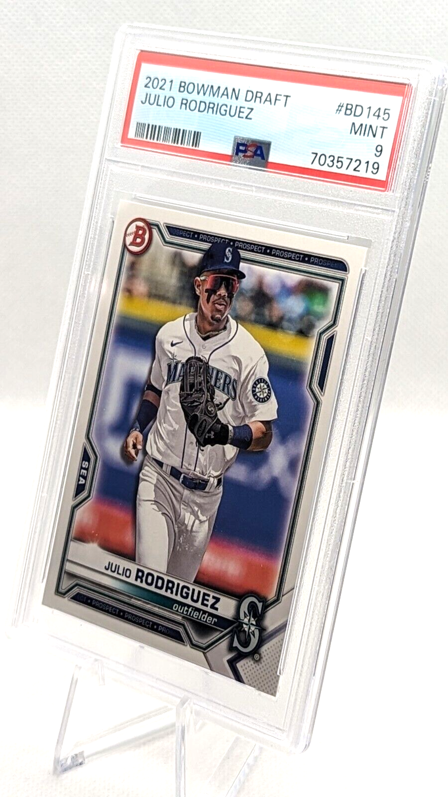 Julio Rodriguez #BD-145 PSA 9 2021 Bowman Draft Rookie Card RC 
