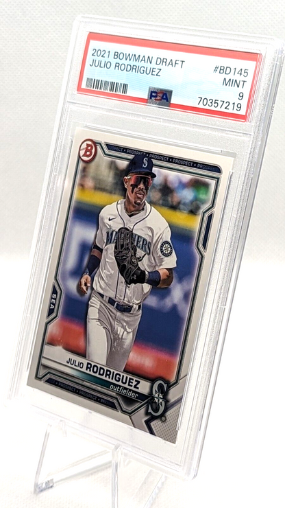 Julio Rodriguez #BD-145 PSA 9 2021 Bowman Draft Rookie Card RC 