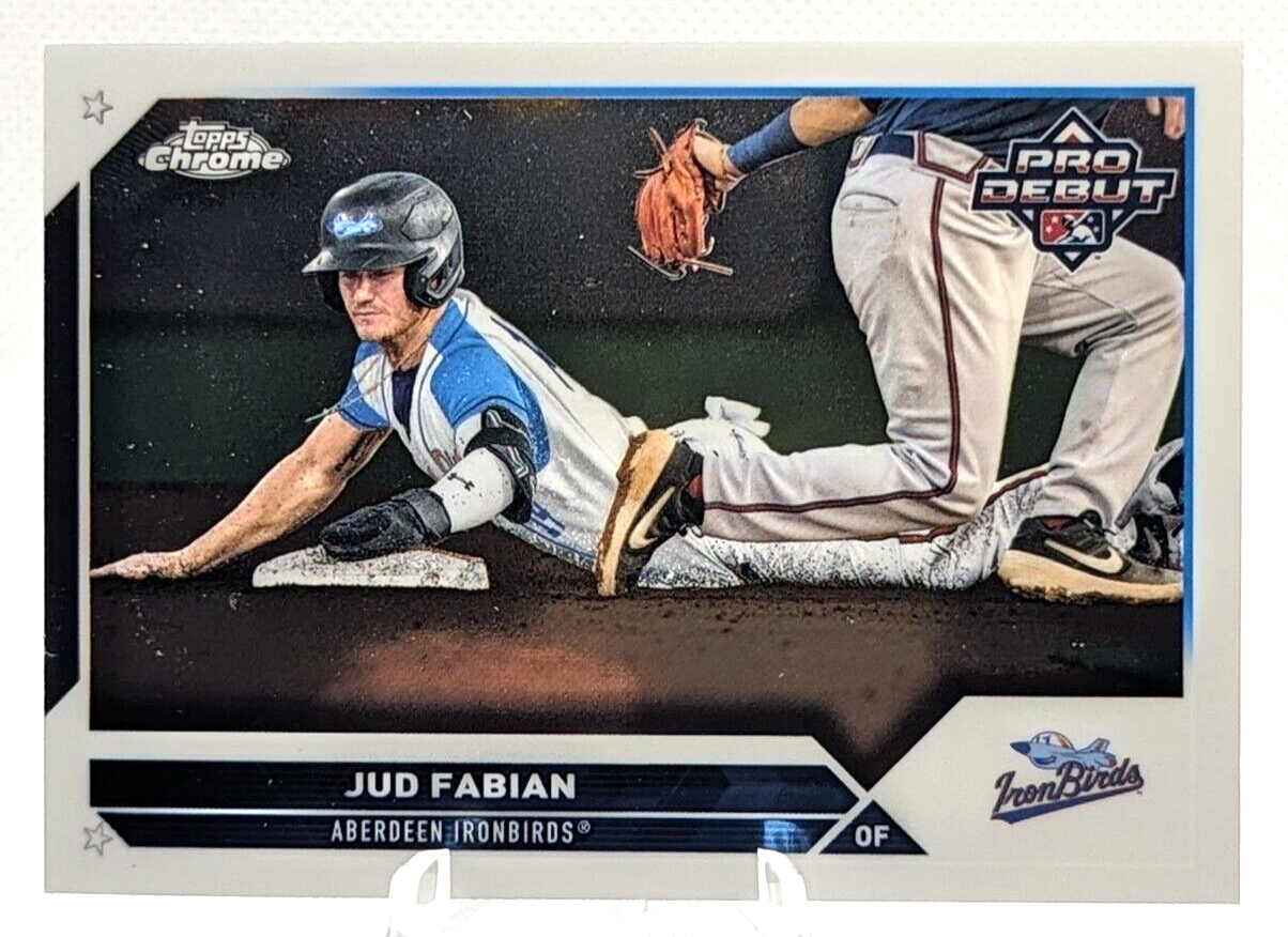 Jud Fabian - 2023 Pro Debut Chrome Base #PDC-17 Aberdeen IronBirds
