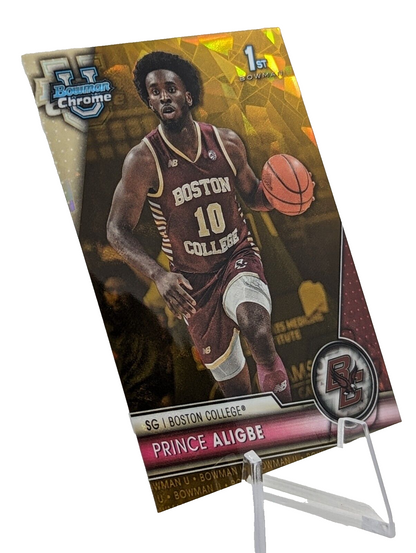2023-24 Bowman Chrome U Sapphire Prince Aligbe #13 GOLD /50 Boston College