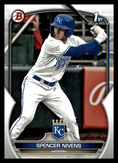 2023 Bowman Draft 1st #BD-93 Spencer Nivens Kansas City Royals Baseball Card