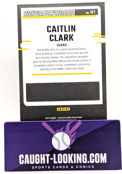 2024 Panini Caitlin Clark Collection Highlights #H1 Iowa Hawkeyes