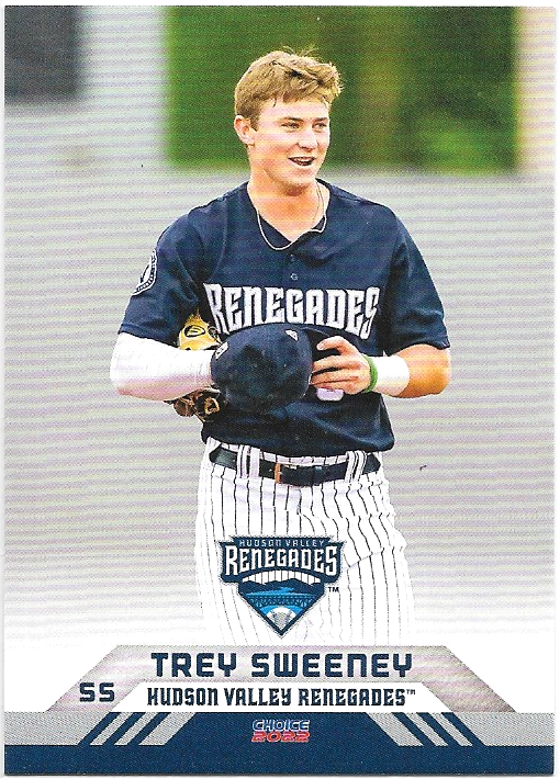 Trey Sweeney - 2022 Hudson Valley Renegades RC Rookie Yankees Minor League