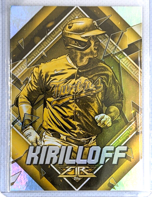 Alex Kirilloff #42 - Gold Minted 2022 Topps Fire Minnesota Twins