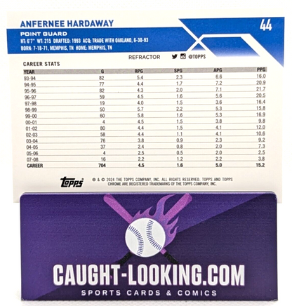 Anfernee Hardaway Orlando Magic 2023-24 Topps Chrome Silver Refractor #44