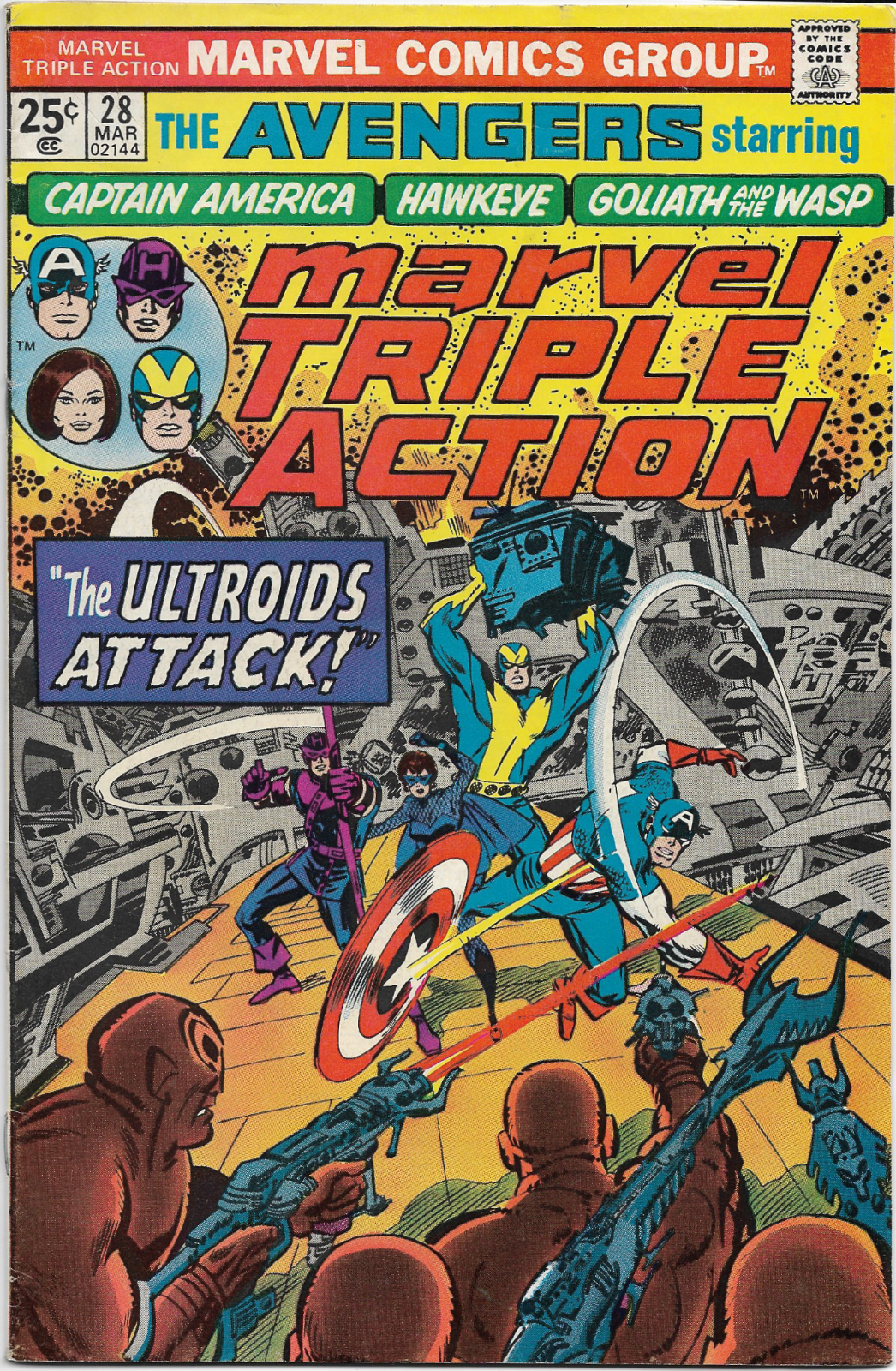 Marvel Triple Action #28 - 1976 Marvel Comics "The Ultroids Attack!"  