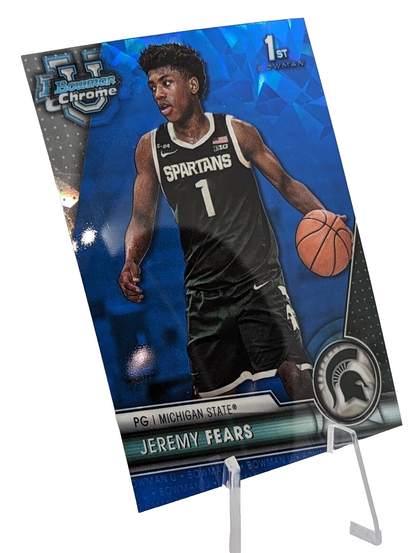 2023-24 Bowman Chrome U Sapphire Jeremy Fears #56 Michigan State