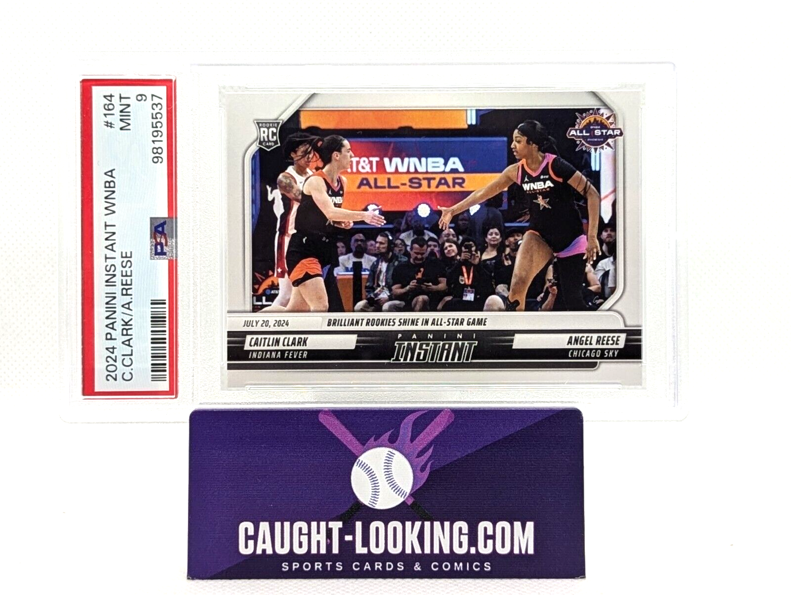 Caitlin Clark / Angel Reese - PSA 9 - 2024 Panini Instant #164 WNBA All-Stars