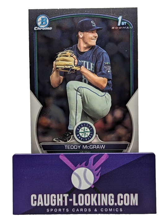 Teddy McGraw - 2023 Bowman Draft Chrome #BDC73 Mariners Prospect