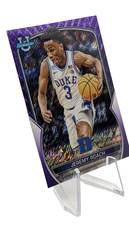 Jeremy Roach [Purple Shimmer] #76 2022 Bowman Chrome University