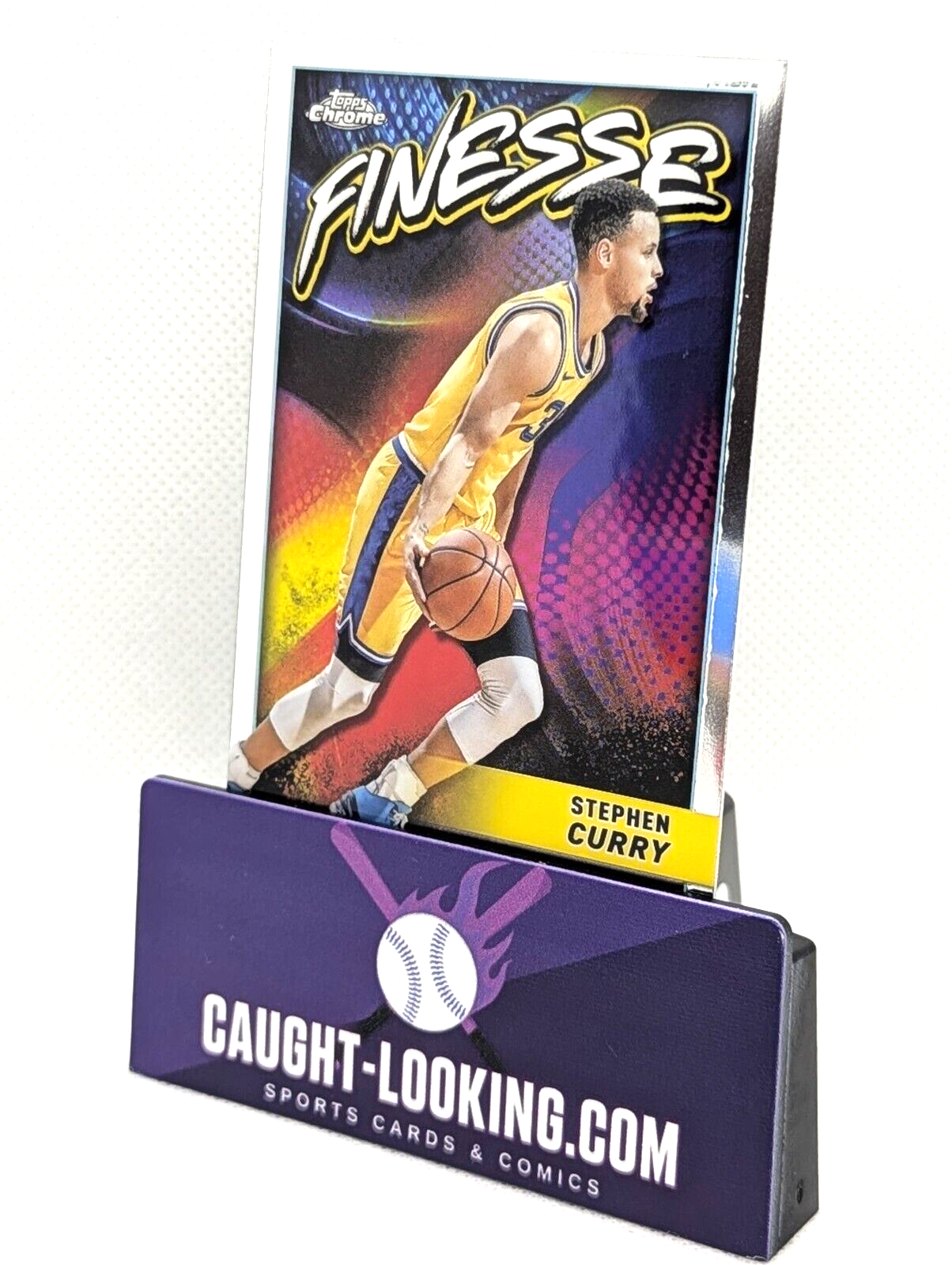 STEPHEN CURRY 2023-24 Topps Chrome FINESSE INSERT Warriors F-24