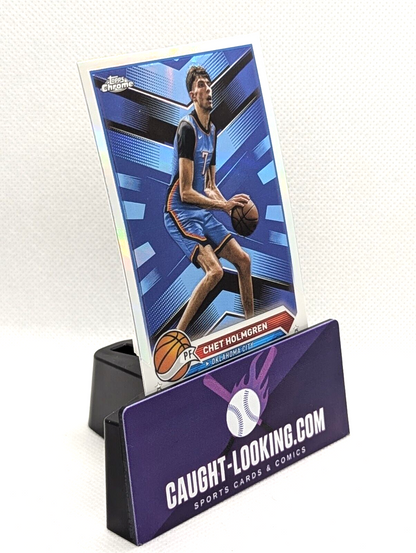 2024 Topps Chrome Basketball #196 Chet Holmgren Silver Refractor