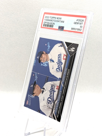 Yoshinobu Yamamoto / Shohei Ohtani 2023 Topps NOW Offseason #OS26 PSA 10