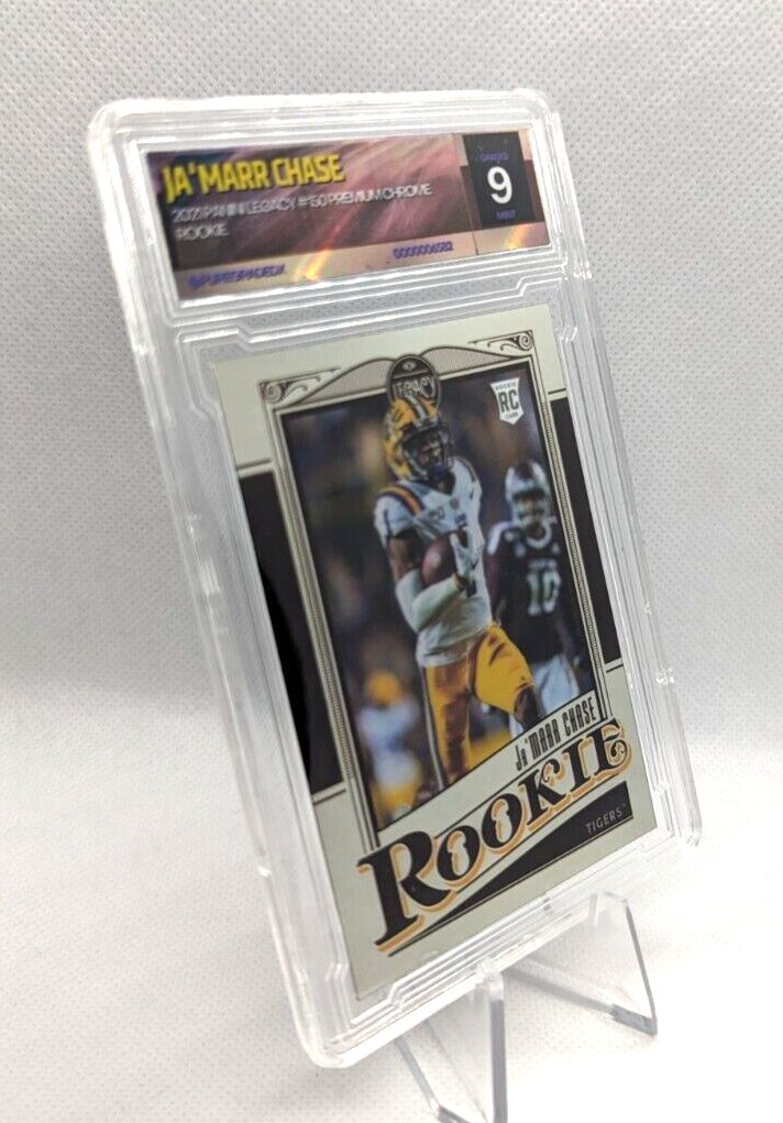 Ja'Marr Chase Premium Edition #150 2021 Panini Legacy Rookie Card Graded 9