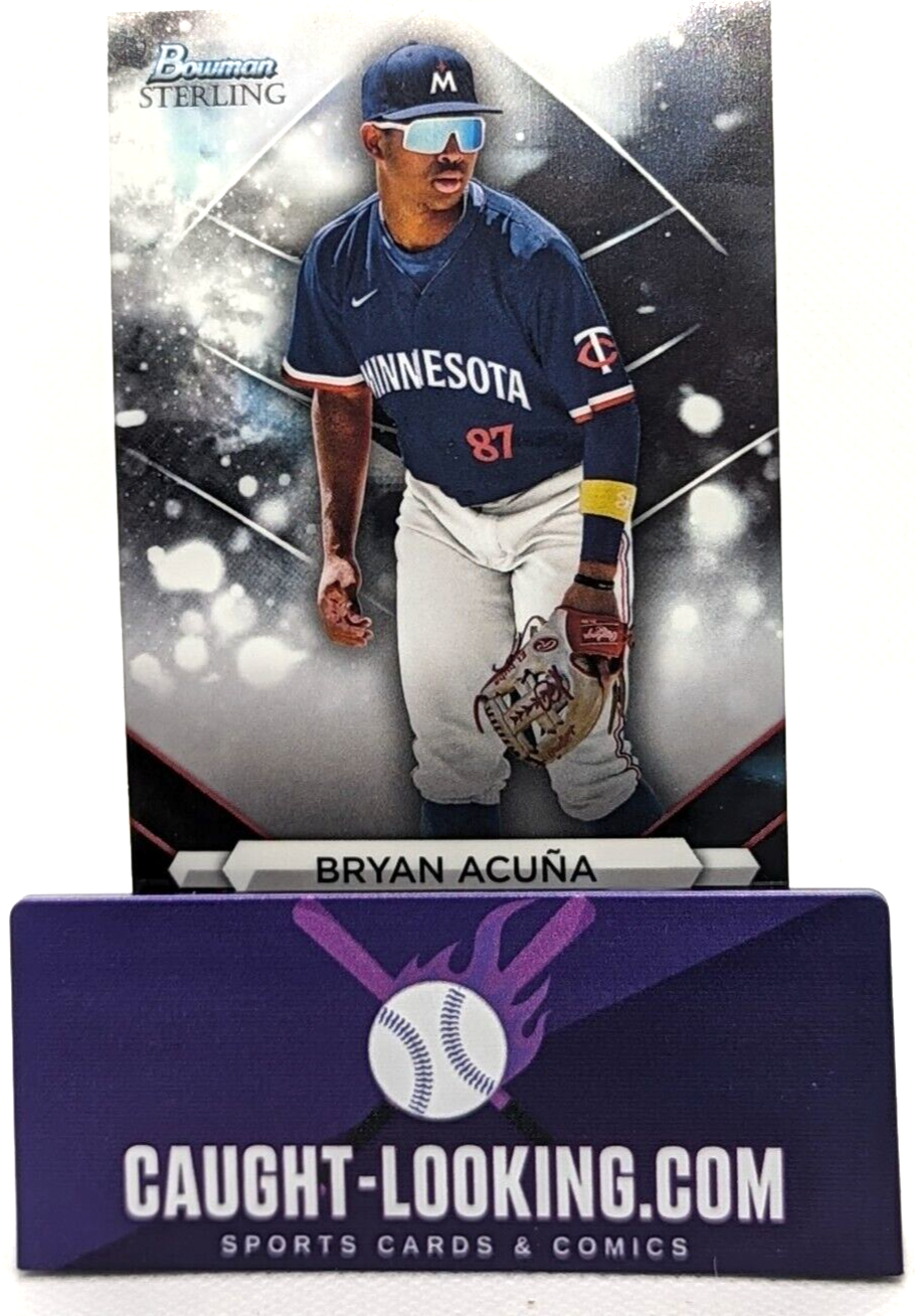 2023 Bowman Sterling Baseball # BSP-98 Bryan Acuna Twins Prospect