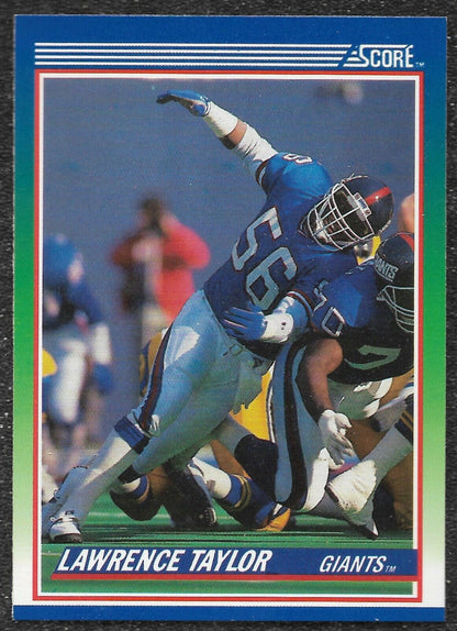 Lawrence Taylor #50 1990 Panini Score NY Giants 
