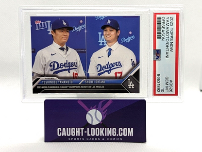 Yoshinobu Yamamoto / Shohei Ohtani 2023 Topps NOW Offseason #OS26 PSA 10