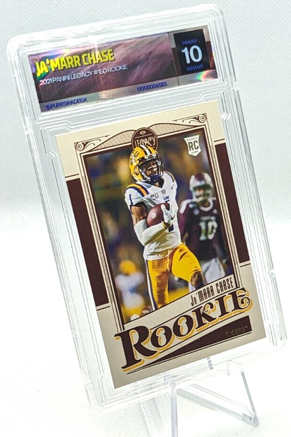 Ja'Marr Chase #150 2021 Panini Legacy Rookie Card Graded 10