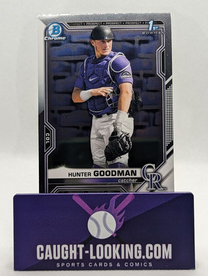 Hunter Goodman #BDC-66 2021 Bowman Draft Chrome 1st Bowman Rockies