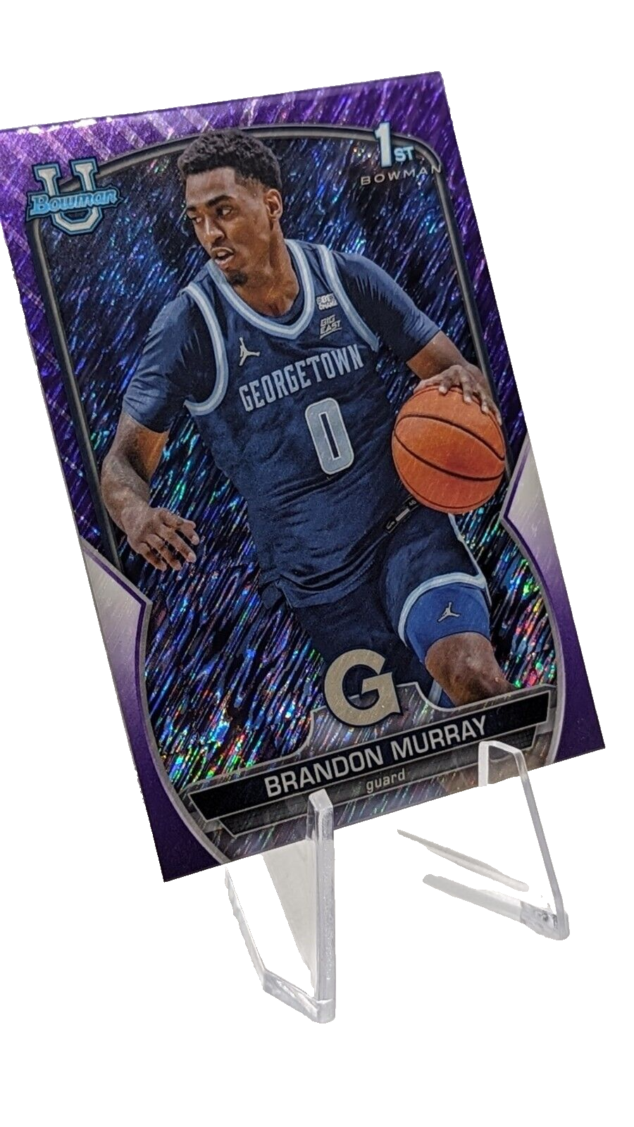 Brandon Murray [Purple Shimmer] #40 2022 Bowman Chrome University 1st Bowman