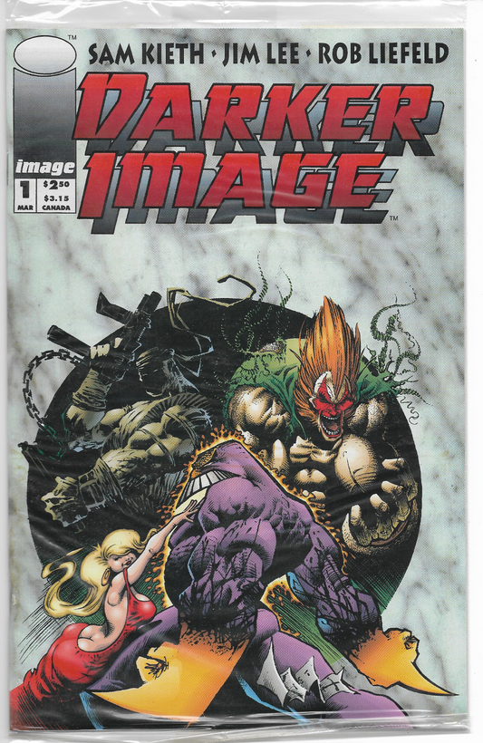 Darker Image #1E 1993 Uncirculated Image Comic Book SEALED Bagged with Maxx card