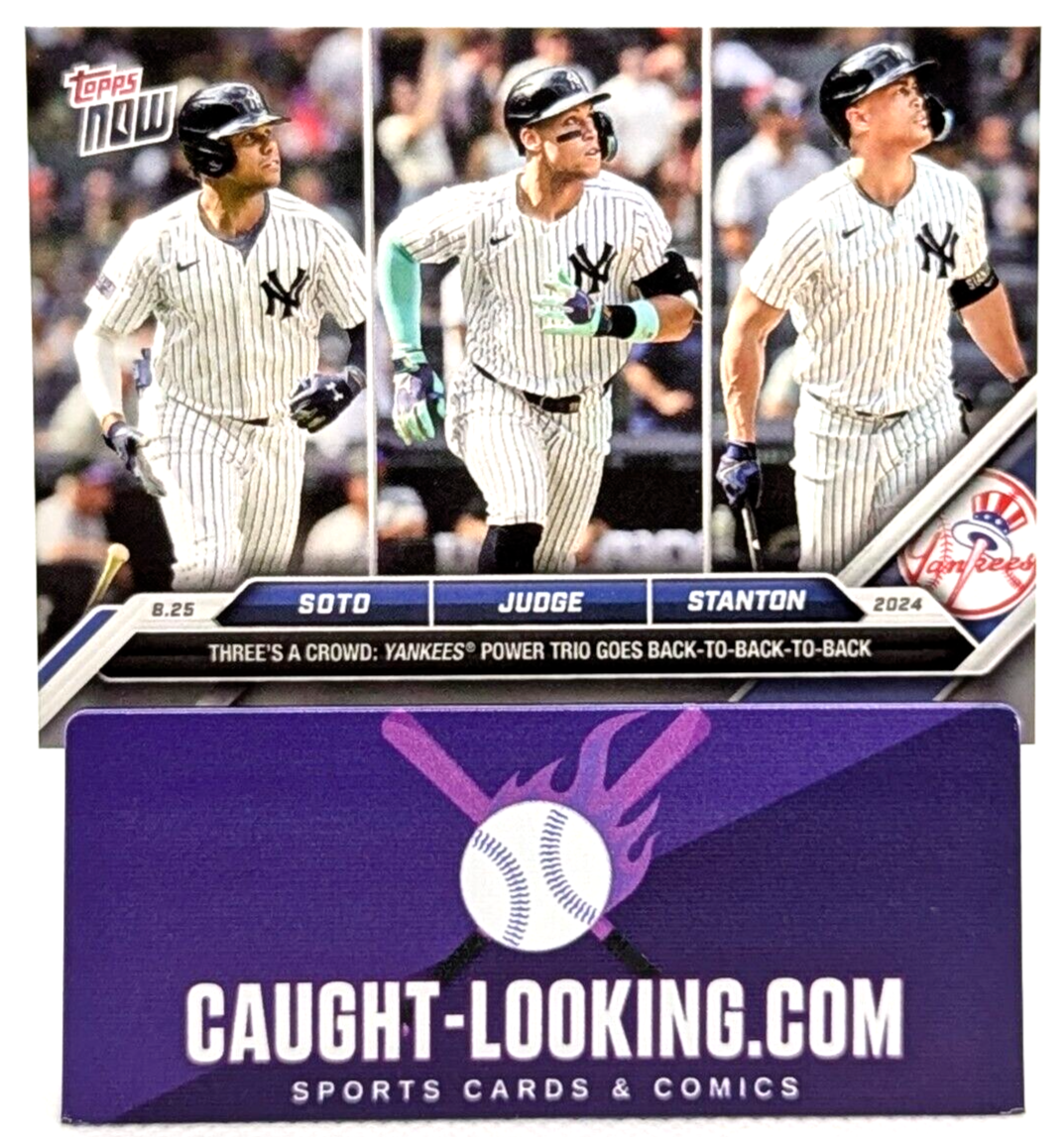 Juan Soto/Aaron Judge/Giancarlo Stanton - 2024 MLB TOPPS NOW Card 595