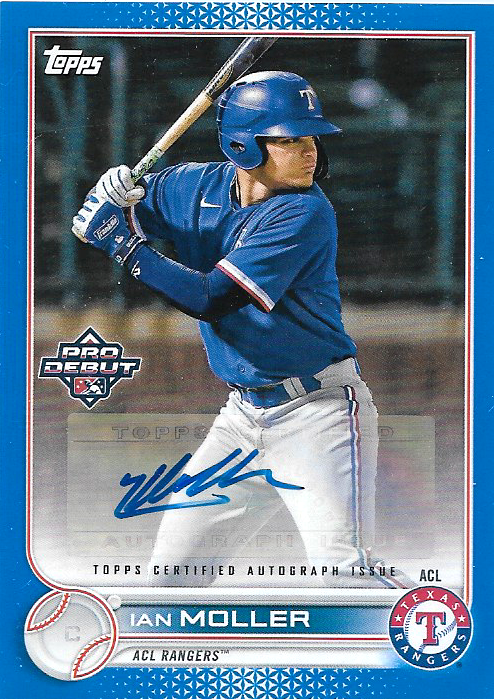 Ian Moller [Autograph Blue] #PD-5 2022 Topps Pro Debut /150