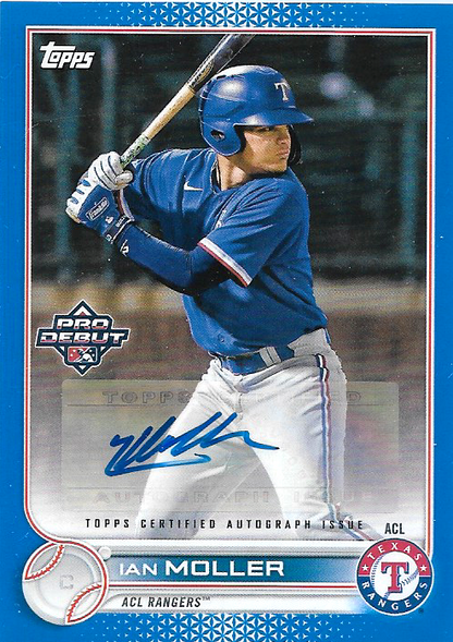 Ian Moller [Autograph Blue] #PD-5 2022 Topps Pro Debut /150