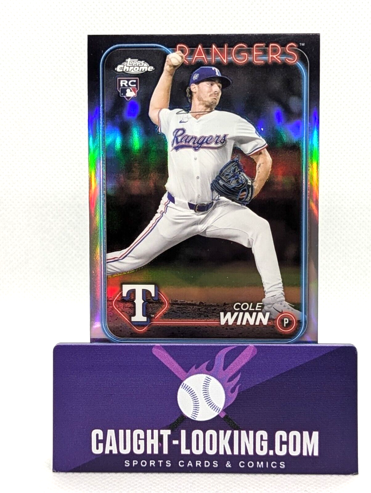 Cole Winn - 2024 Topps Chrome Update Series Rookie Card #USC80 Texas Rangers
