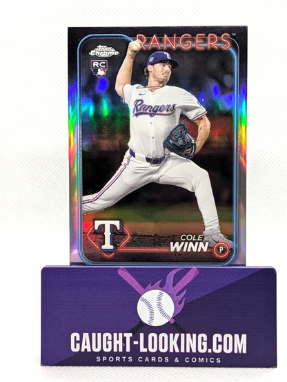 Cole Winn - 2024 Topps Chrome Update Series Rookie Card #USC80 Texas Rangers