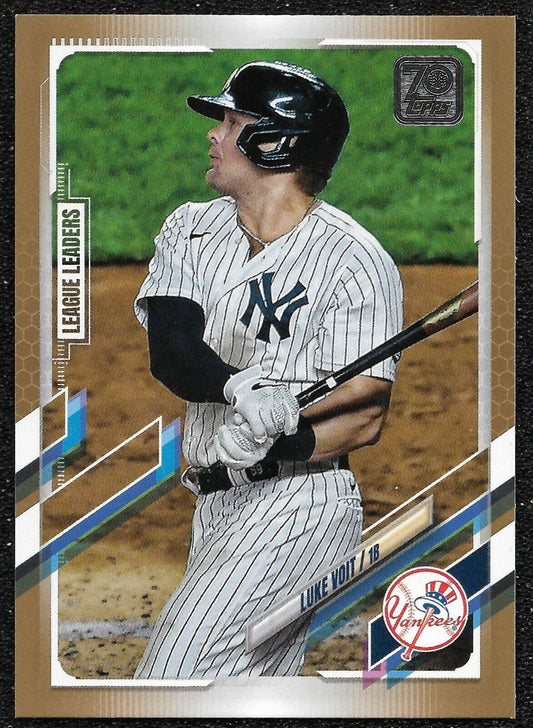 2021 Topps - LUKE VOIT #252 -Gold Parallel 571/2021 - League HR Leader