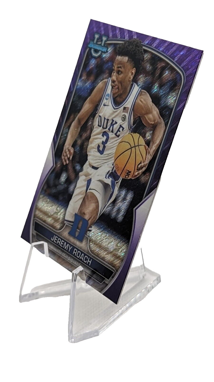 Jeremy Roach [Purple Shimmer] #76 2022 Bowman Chrome University