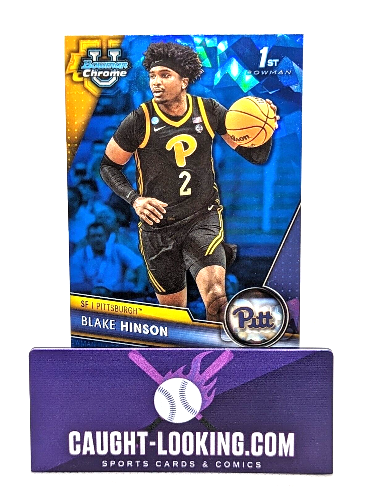 2023-24 Bowman Chrome U Sapphire Blake Hinson #68 Pittsburgh