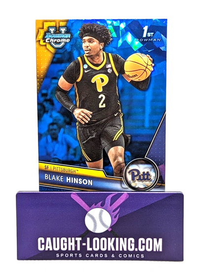 2023-24 Bowman Chrome U Sapphire Blake Hinson #68 Pittsburgh