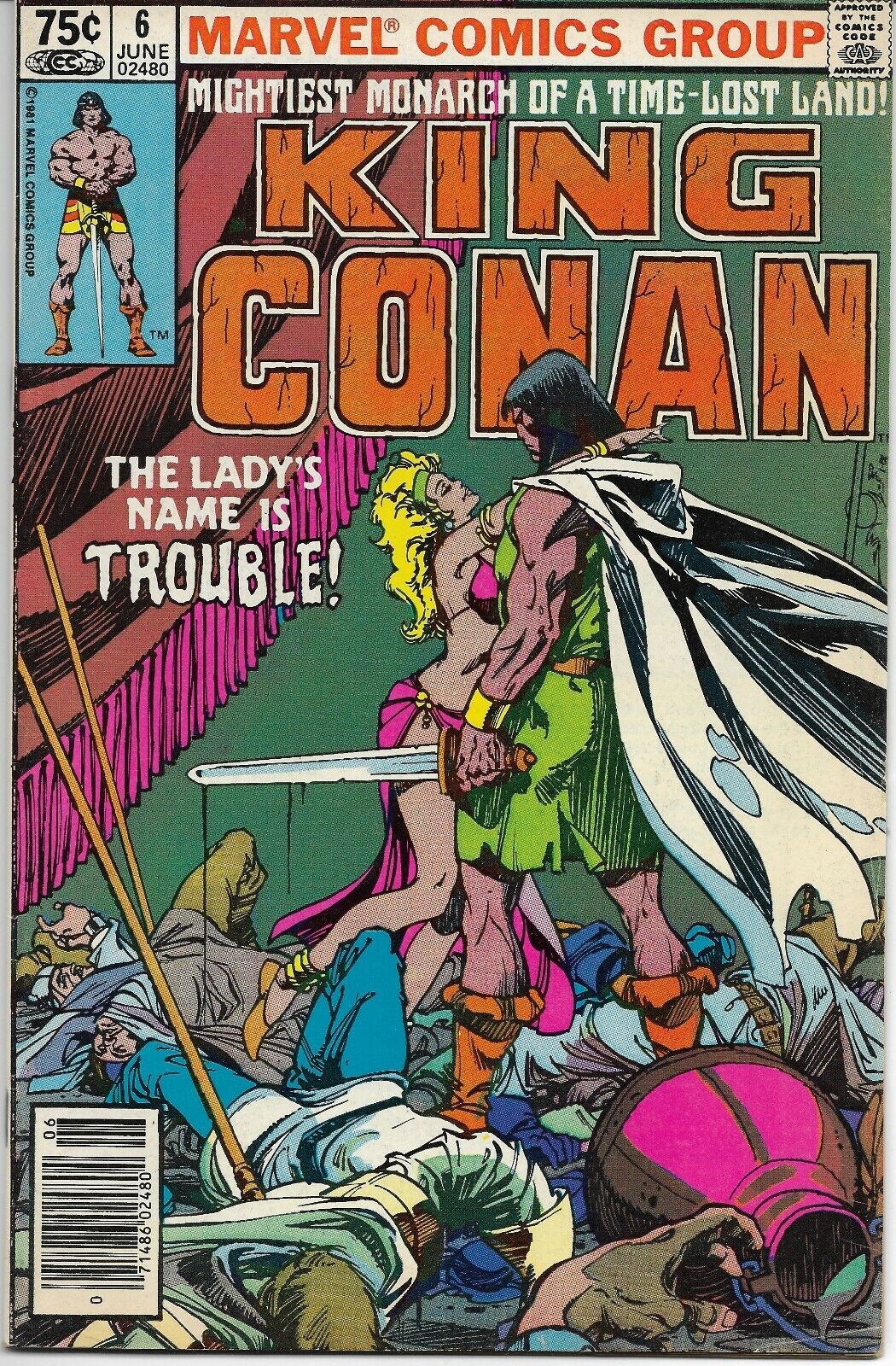 King Conan #6 - 1981 Marvel Comic "Vengeance from the Desert!" - 