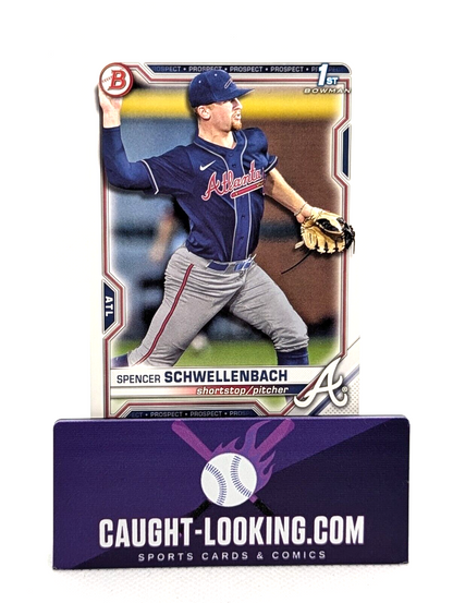 Spencer Schwellenbach - 2021 Bowman Draft #BD-44 1st Bowman  Atlanta Braves