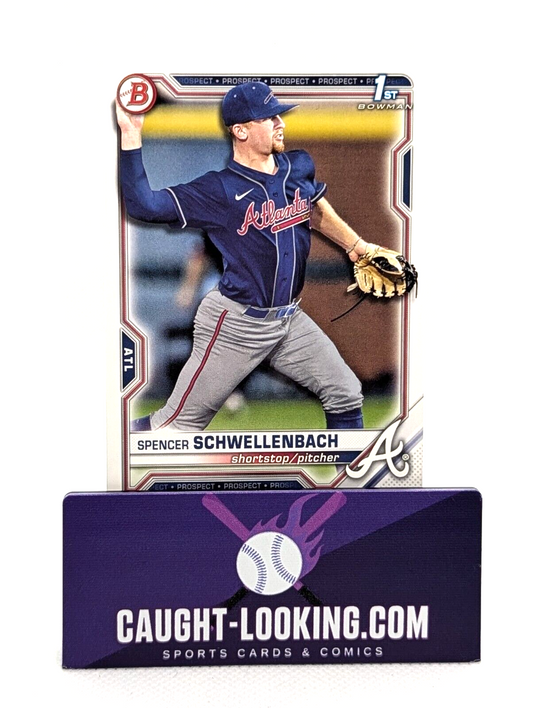 Spencer Schwellenbach - 2021 Bowman Draft #BD-44 1st Bowman  Atlanta Braves