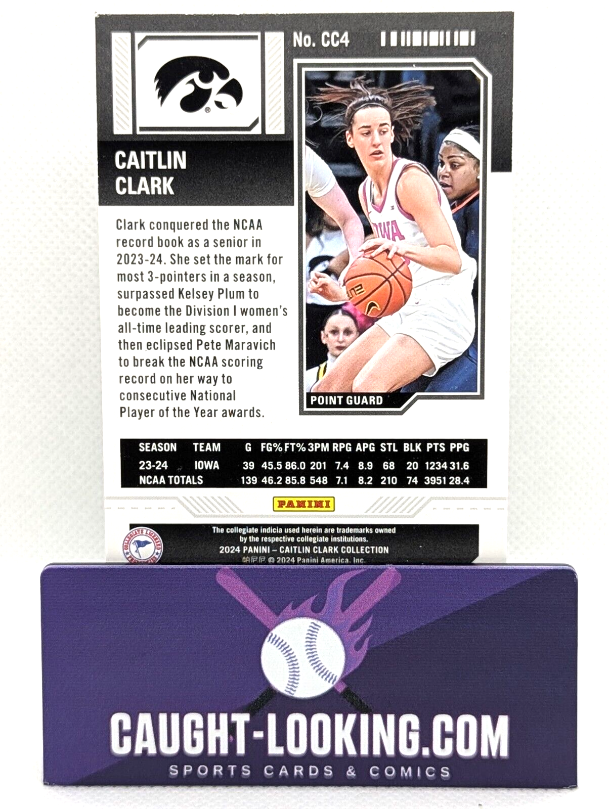 Caitlin Clark 2024 Caitlin Clark Collection #CC4 Contenders Season Ticket