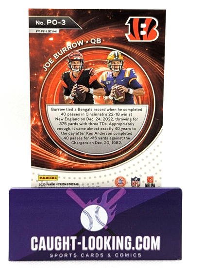 2023 Panini Prizm Portals Green Wave Prizm #3 Joe Burrow Bengals LSU