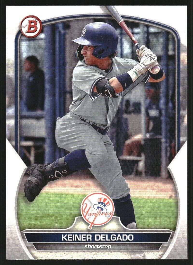 2023 Bowman Draft #BD119 Keiner Delgado New York Yankees Baseball Card