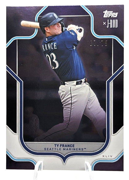 Ty France #46 Purple /75 2023 Topps x J-Rod Show Out Collection 