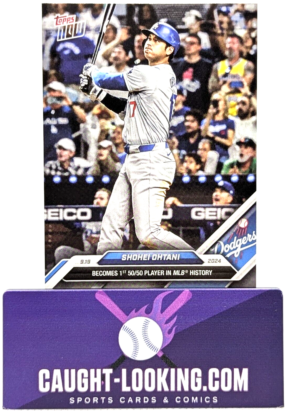 Shohei Ohtani 2024 Topps Now 722 1st 50/50 Player in MLB History