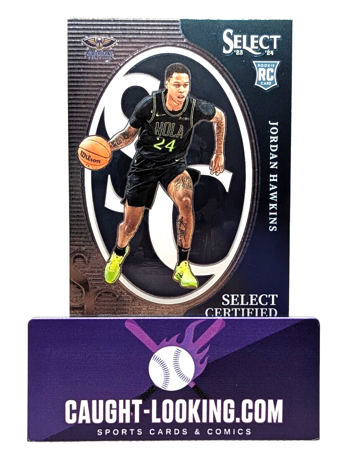 2023-24 Panini Select Jordan Hawkins Rookie Select Certified Silver Prizm #17